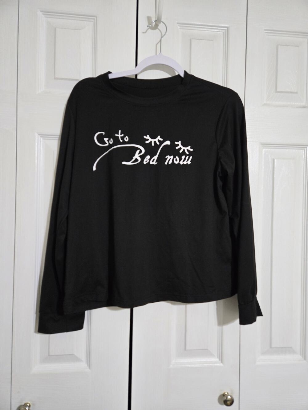 Unknown brand medium women's black pajama top